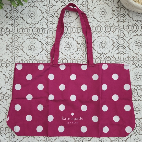 kate spade Handbags - Kate Spade Pink Polka Dot Tote Bag
